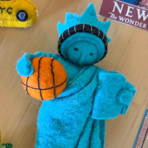Basketball Lady Liberty Ornament