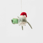 Santa Shark with Gift