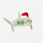 Santa Shark with Gift