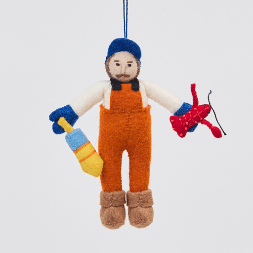 Maine Lobsterman Ornament