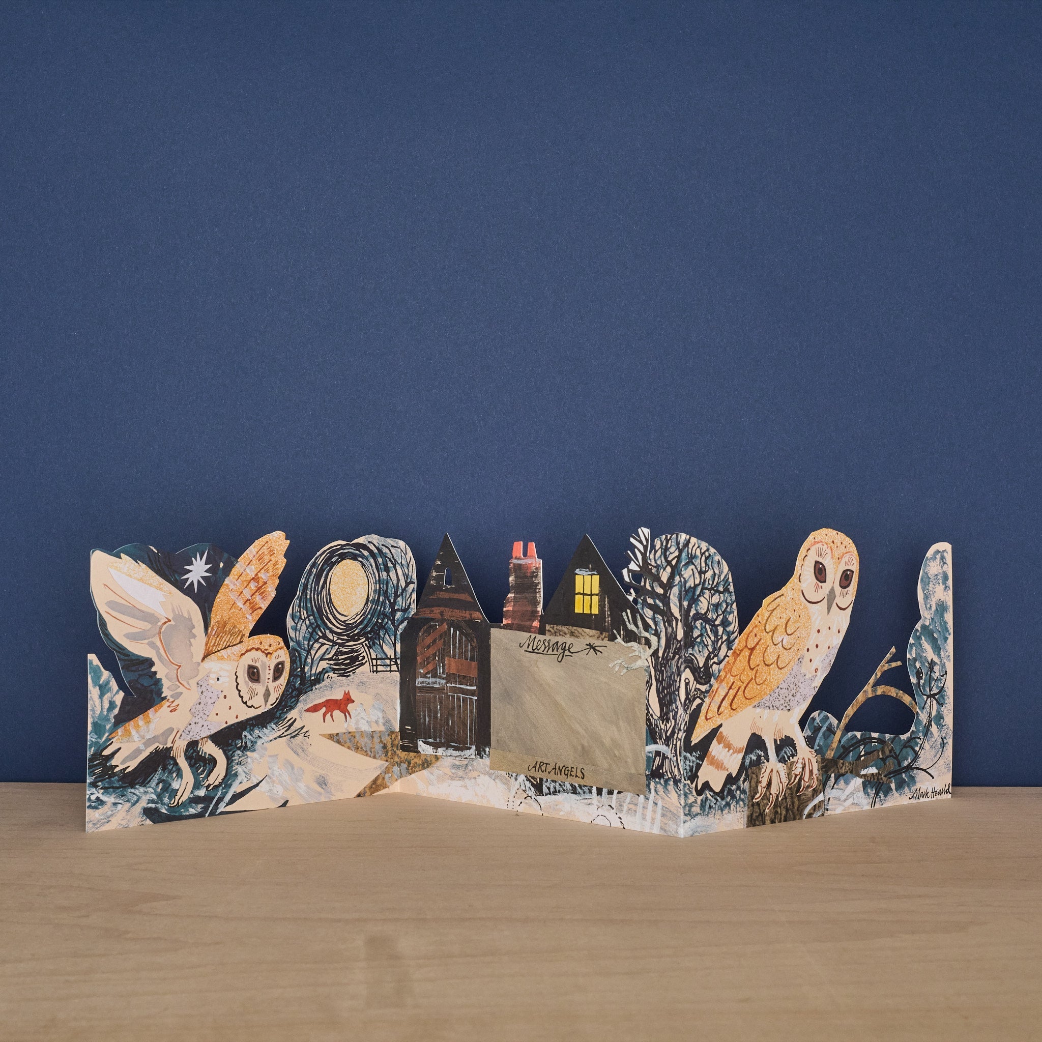 Silent Flight Tri-Fold Card