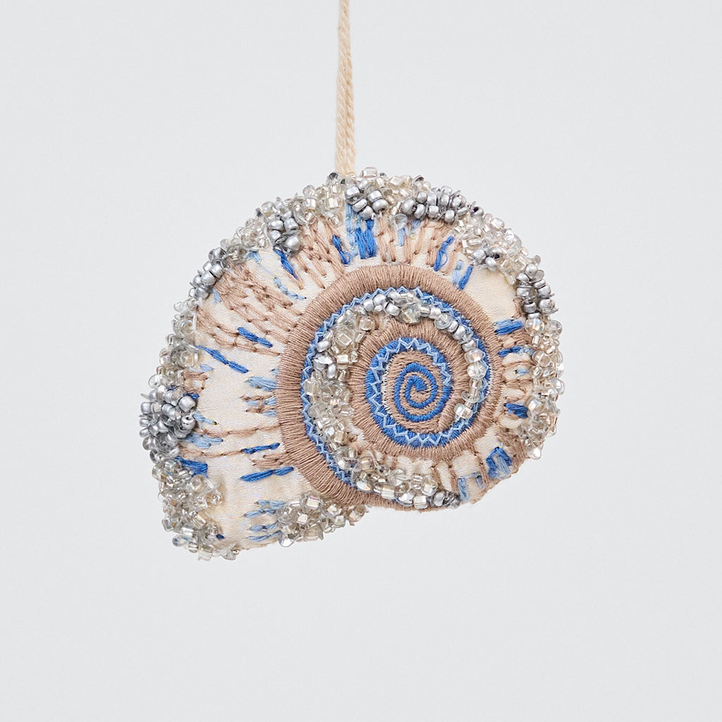 Moon Snail Shell Beaded