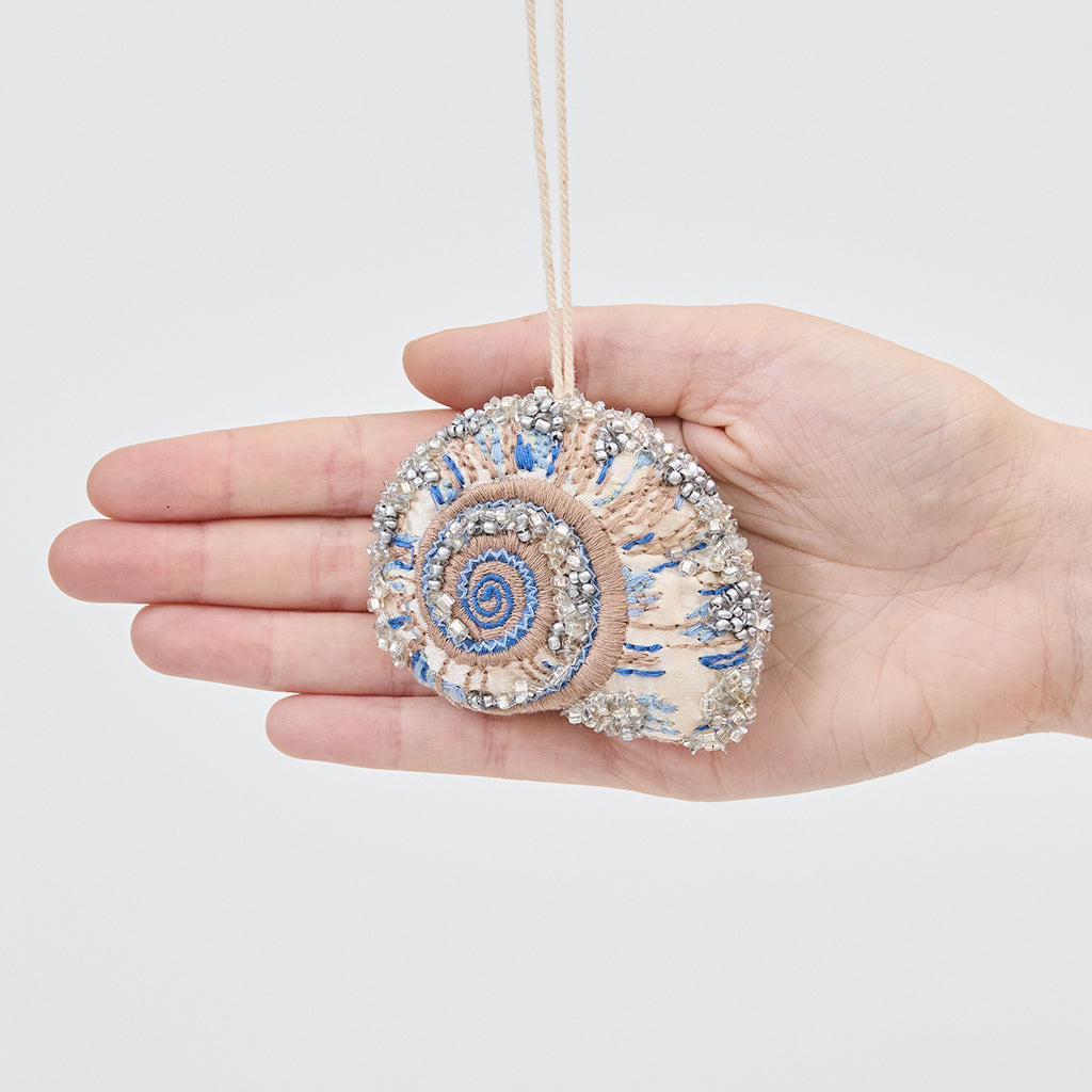 Moon Snail Shell Beaded