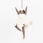 Nutcracker Snowflake Ballerina Brown