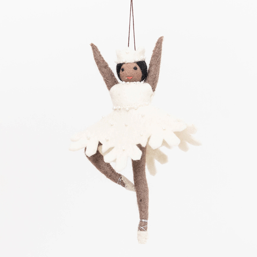 Nutcracker Snowflake Ballerina Brown