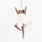 Nutcracker Snowflake Ballerina Brown
