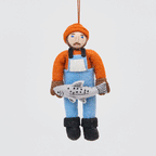 Salmon Fisherman Ornament