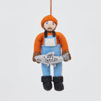 Salmon Fisherman Ornament