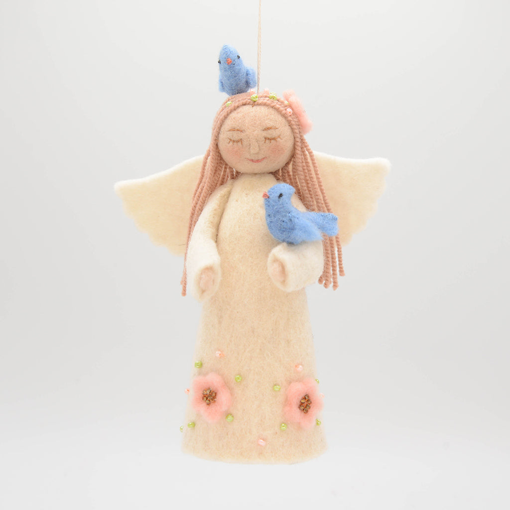 Spring Angel with Birds