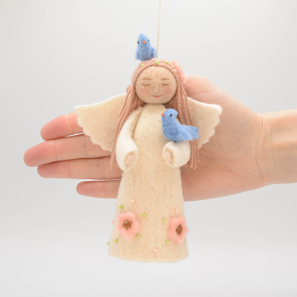 Spring Angel with Birds