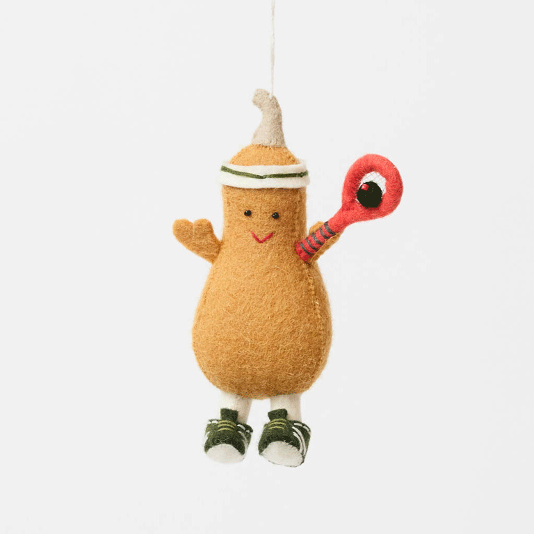 Squash Playing Squash Ornament