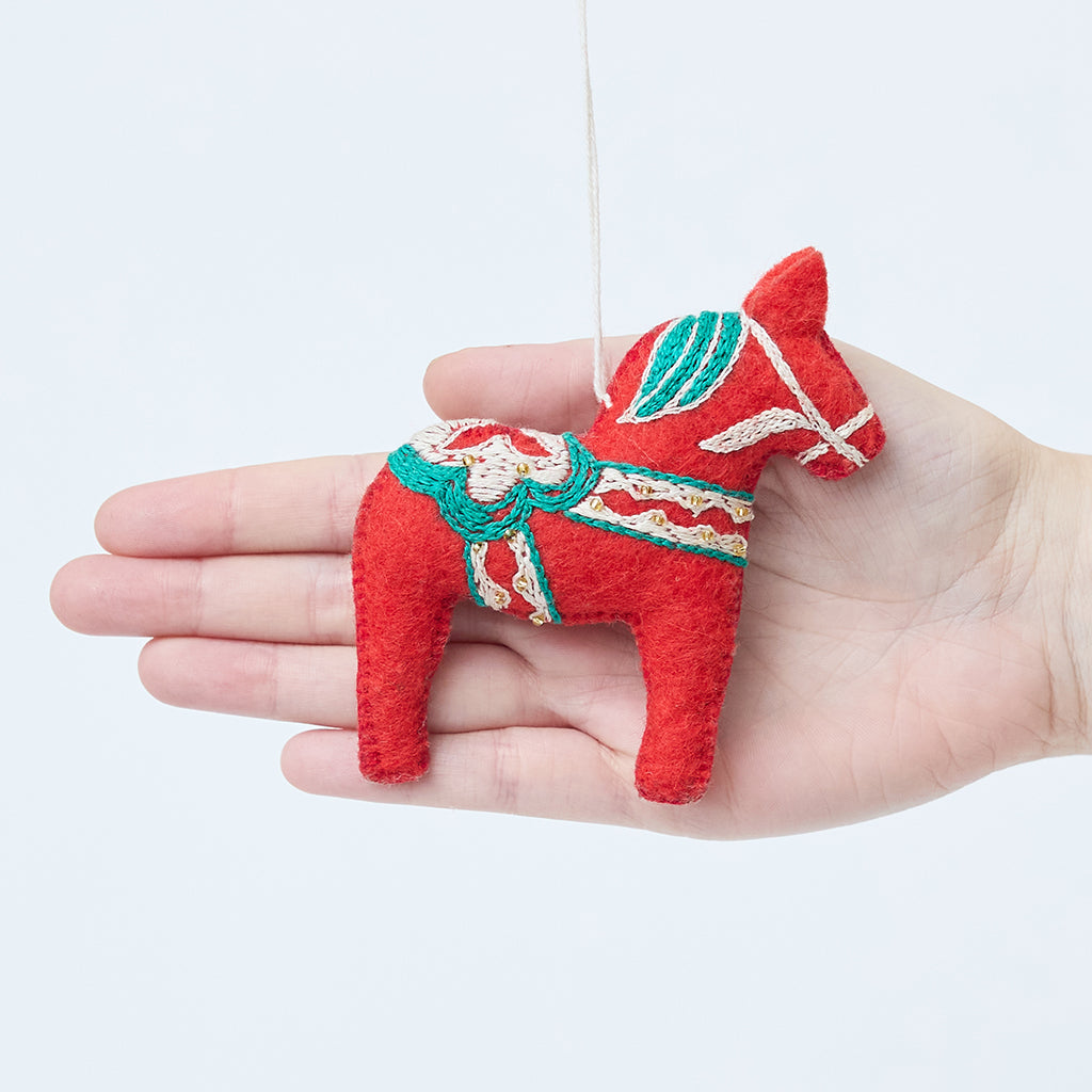 Swedish Dala Horse Ornament