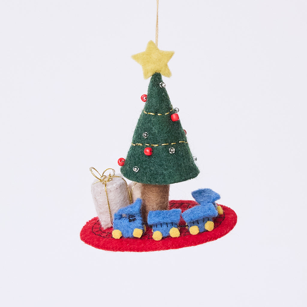 Train Around Christmas Tree