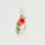 White Bunny with Flower