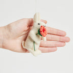 White Bunny with Flower