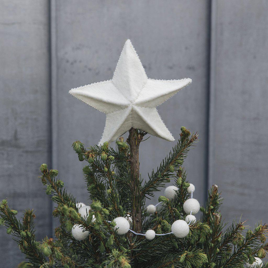 White Star Tree Topper